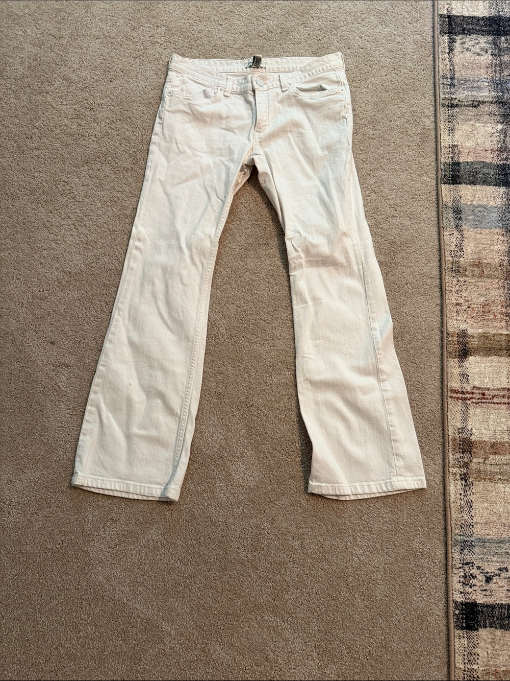 Banana Republic Petite White Stretch Jeans